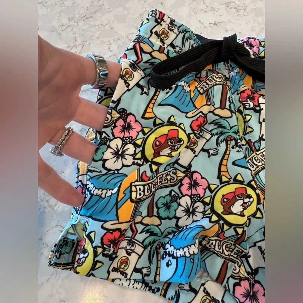 Colorful Buc-ee's Swim Shorts 9-12Mos